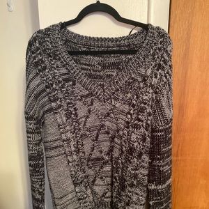 Cotton : On | Black & Grey Sweater